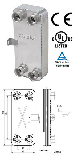 钎焊板式换热器/换热器/板式换热器/蒸发器/空气干燥机/冷凝器--宁波哈雷换热设备_co土木在线(原网易土木在线)